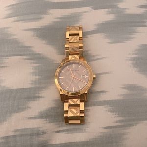 Burberry women’s watch - rose gold, authentic, like new condition
